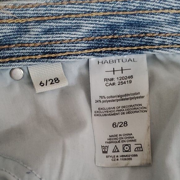 Habitual Denim Jeans in Light Blue Wide Leg - Picture 6 of 6